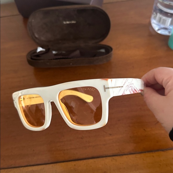 Tom Ford Cream Sunglasses - Picture 2 of 5